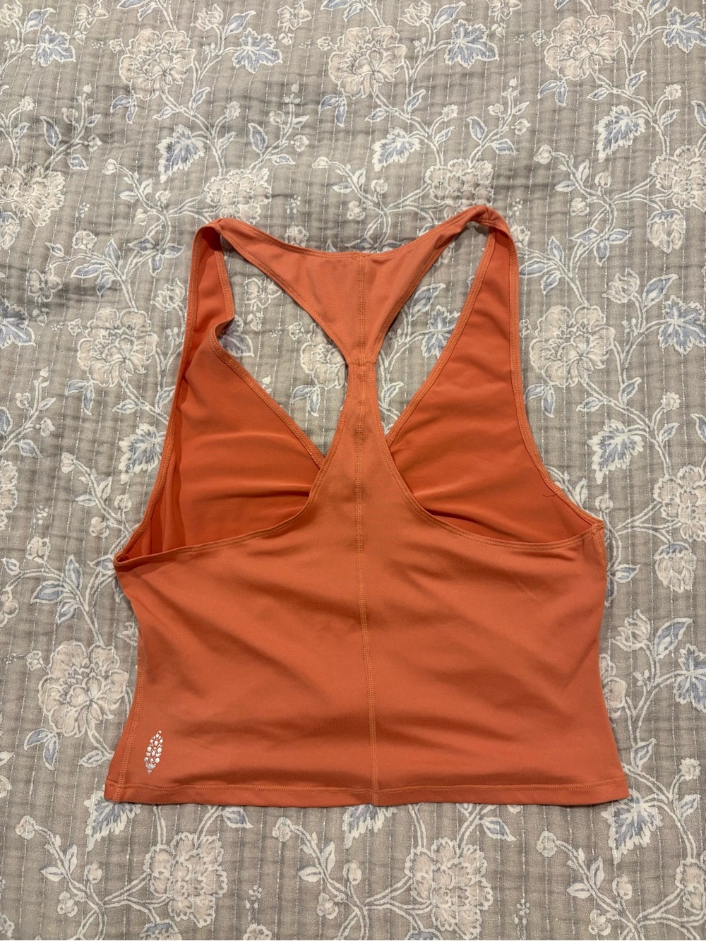 FP Movement by Free People Terracotta Racerback Ruched Button Tank - Picture 2 of 3